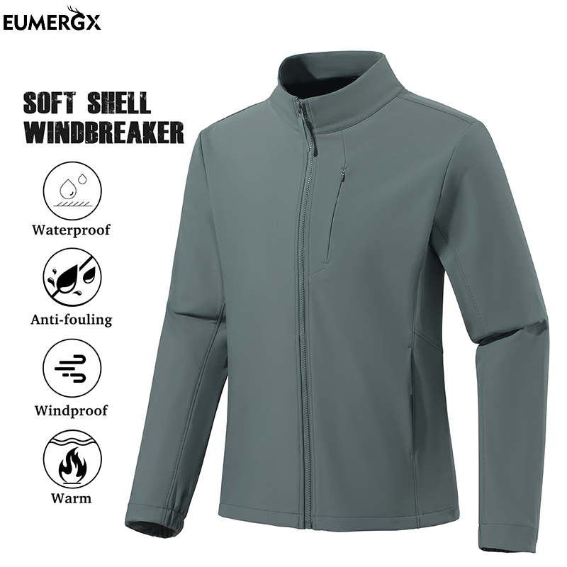 Camping Cooking Windbreak - EUMERGX Men Women Waterproof Jacket Elastic