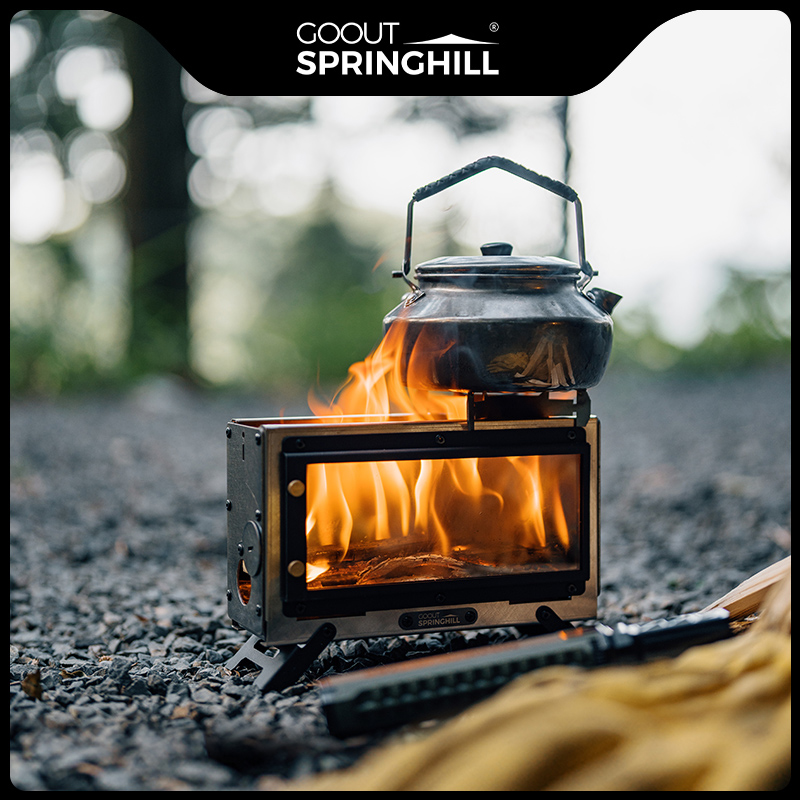 Camping Cooking Open Fire - Goout Springhill Mini Fire Pit Outdoor