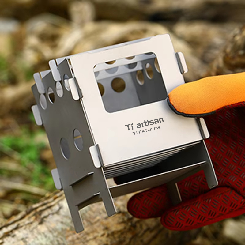 Camping Cooking Open Fire - Tiartisan Ultralight Titanium Camping Stove Fodable