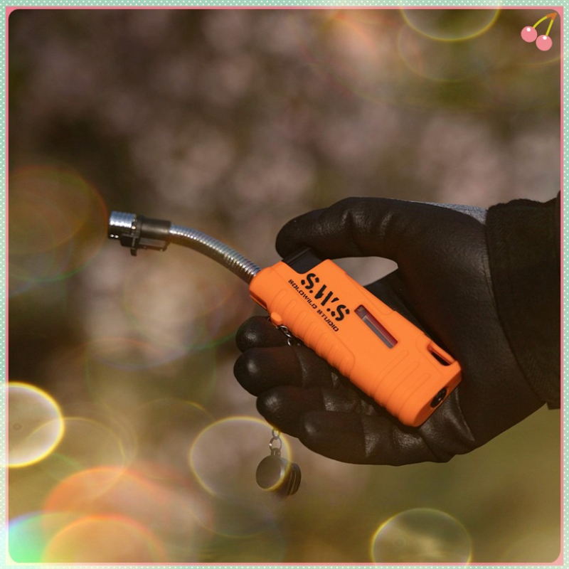 Camping Cooking Butane - Waterproof Retractable Butane Lighter with Visible