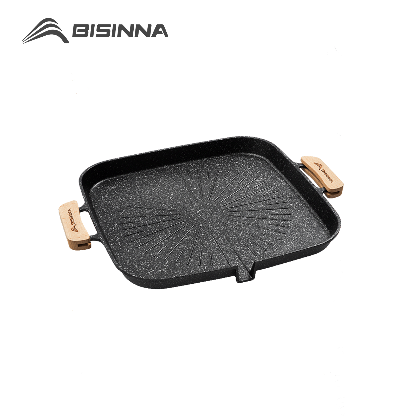 Camping Cooking Disc - BISINNA Square BBQ Grill Pan Non
