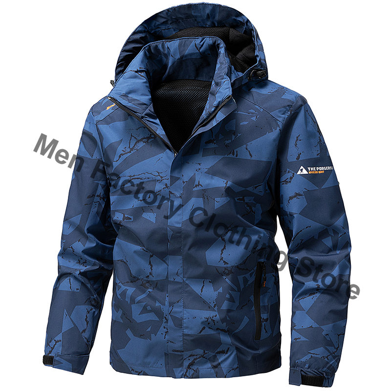 Camping Cooking Windbreak - Softshell Outdoor Jacket Men Zip Up