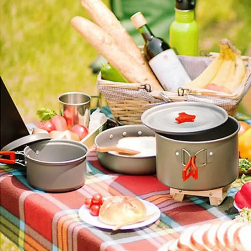 High Quality Outdoor Lightweig – обзор и цена Quality Camping Cooking Set