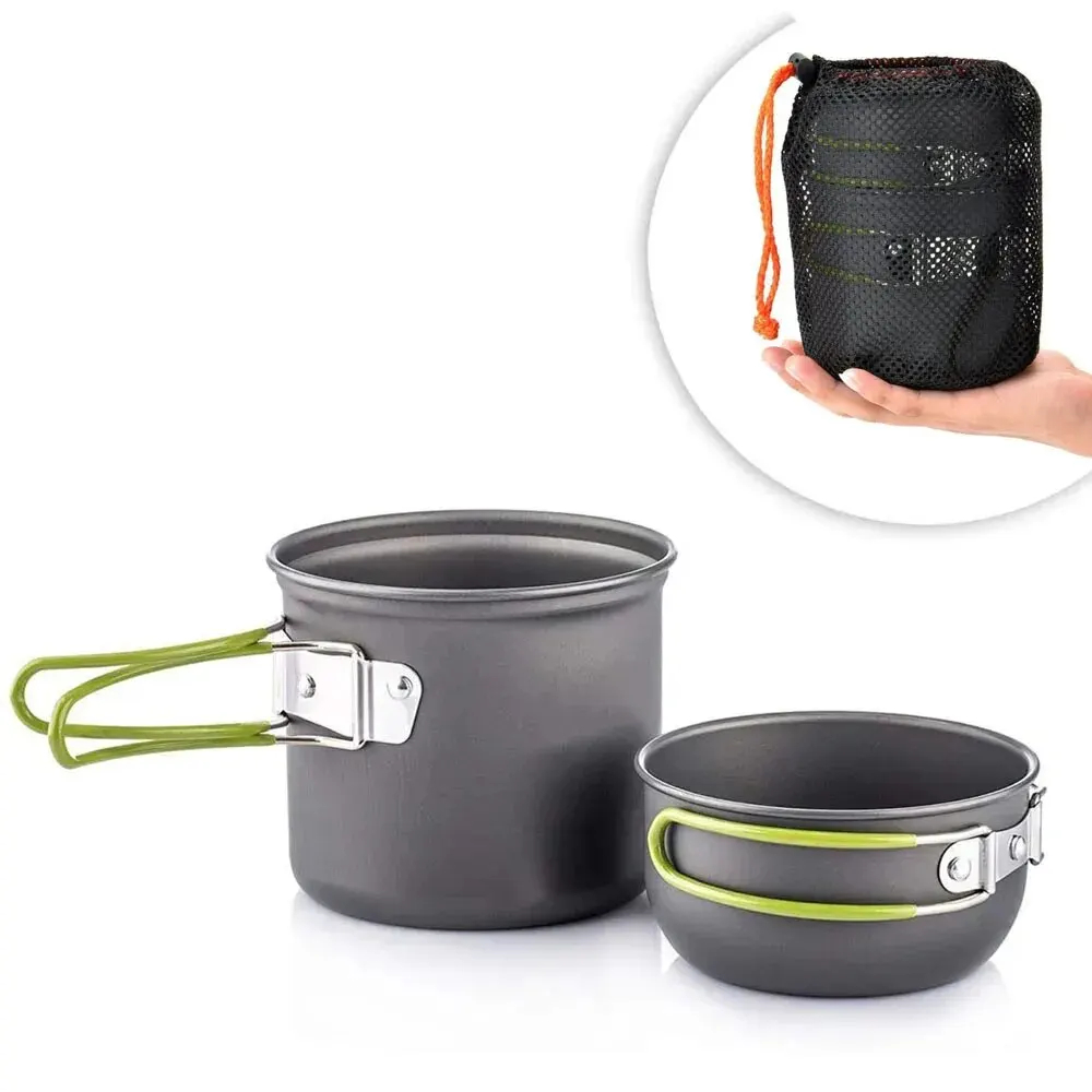 Ultralight Camping Pot Set: Ca – обзор и цена Camping Cooking Full Set