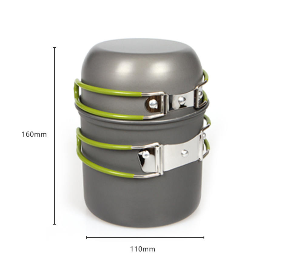 Ultralight Camping Pot Set: Ca – обзор и цена Camping Cooking Full Set