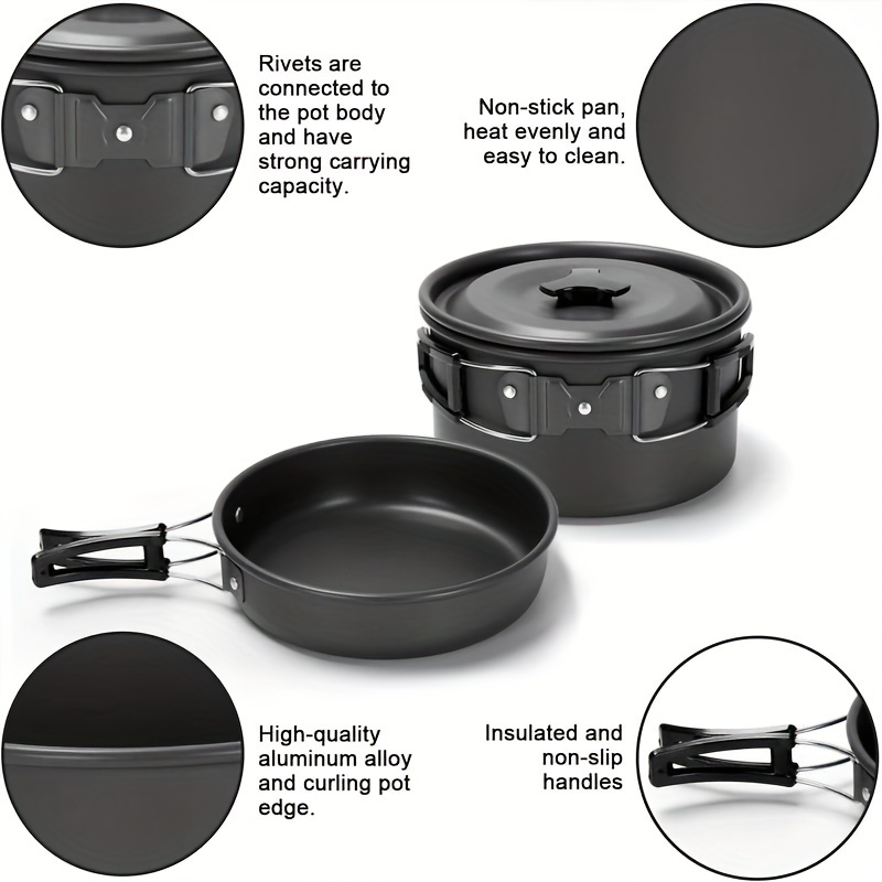 17pcs Camping Cookware Set, Po – обзор и цена Camping Cooking Butane