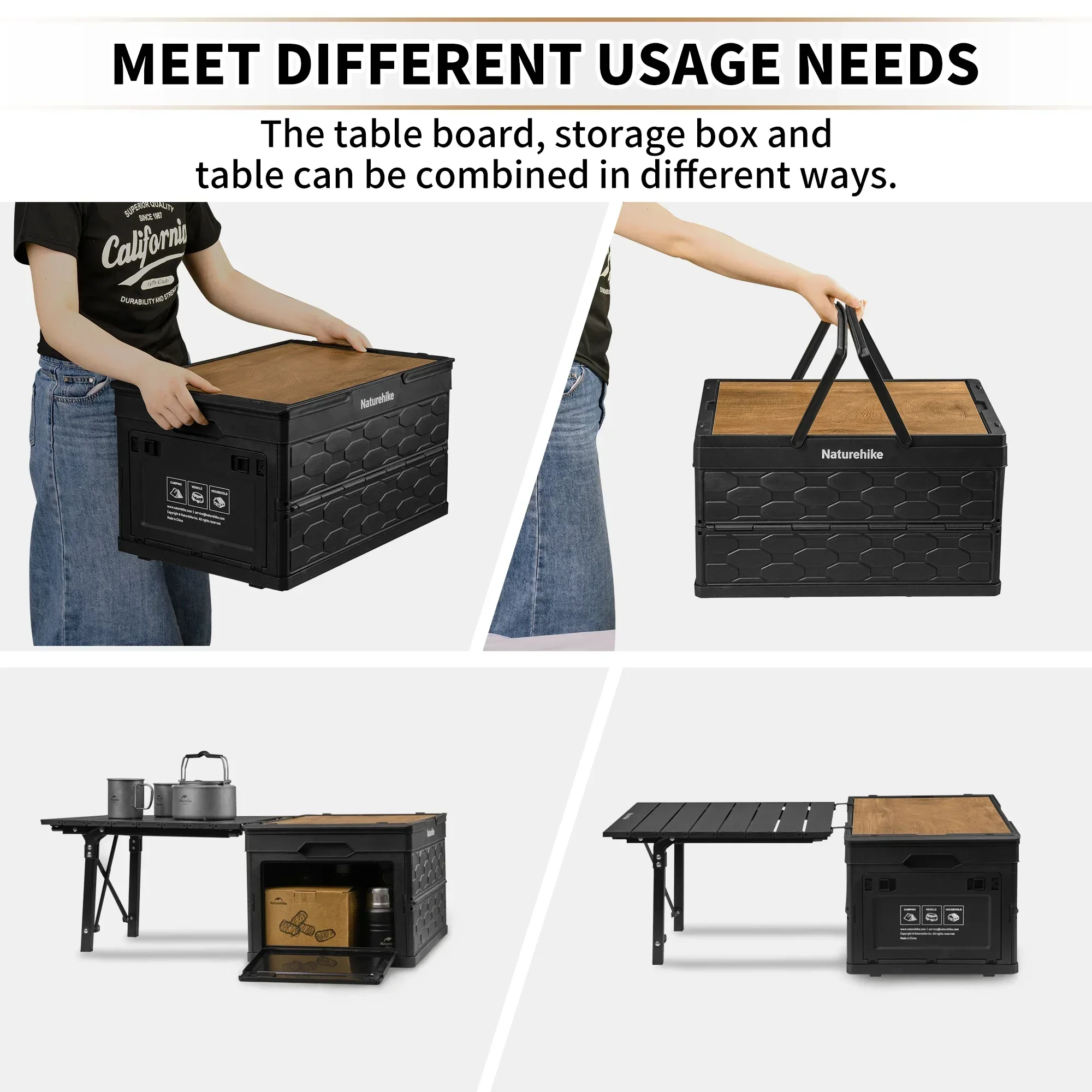 New IGT Table Box 50L Large Ca – обзор и цена Camping Cooking Table With Storage