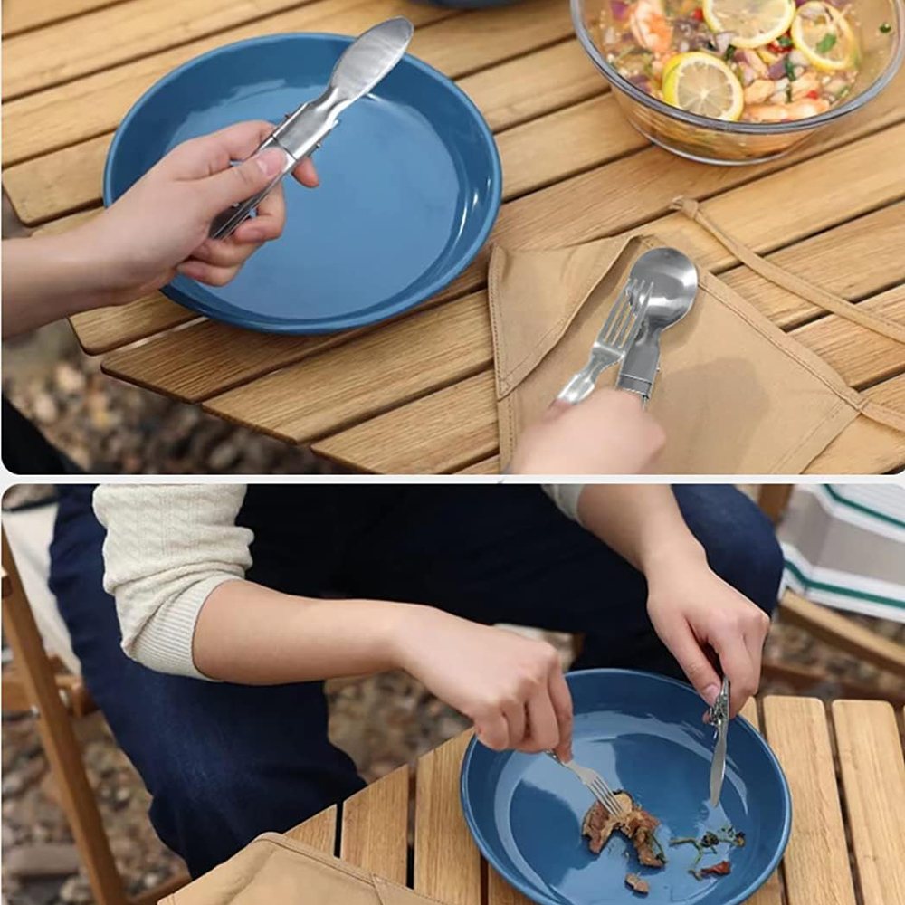 Camping Flatware Sets Stainles – обзор и цена Camping Cooking Full Set