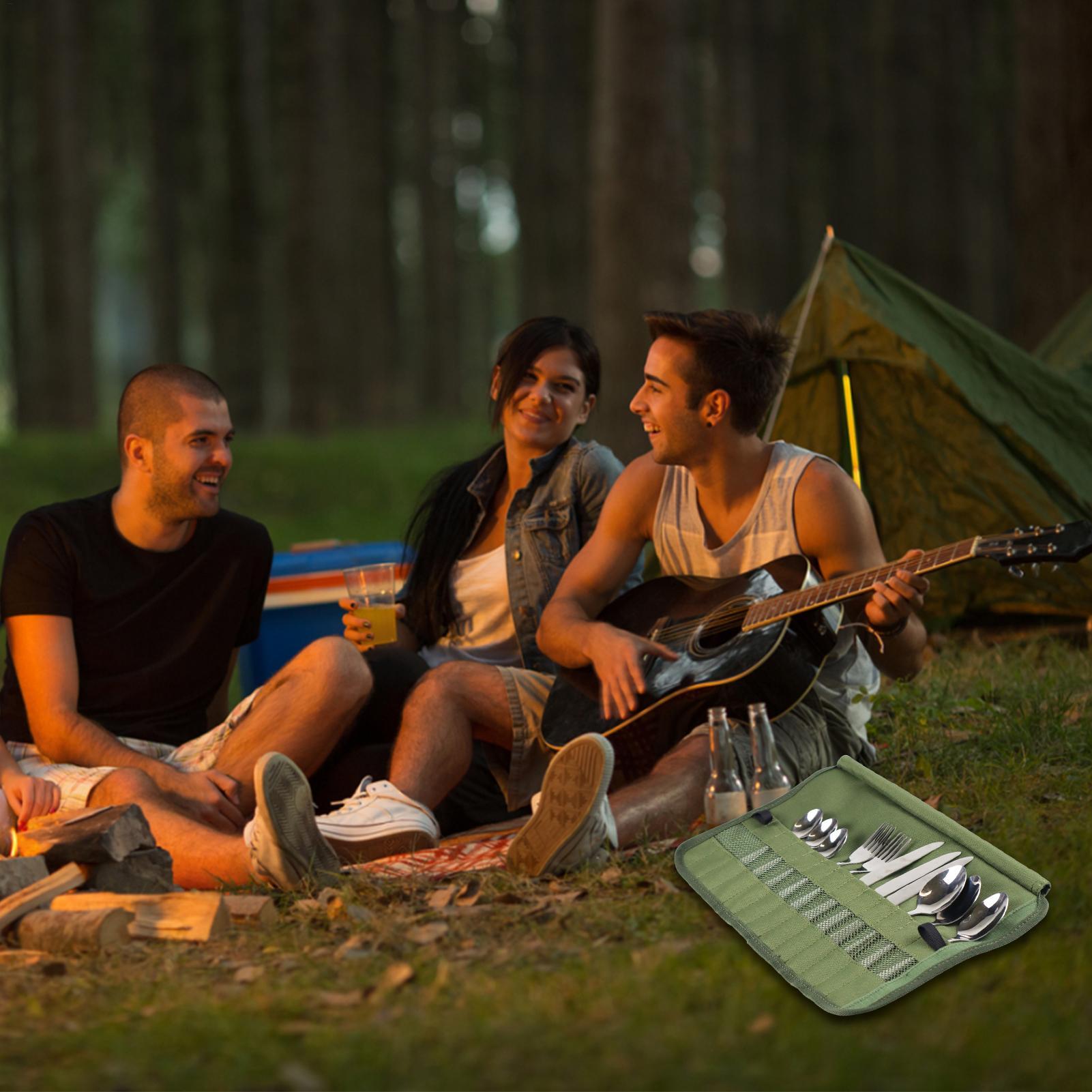 Camping Tableware Roll Bag Kit – обзор и цена Camping Cooking Utensil Roll