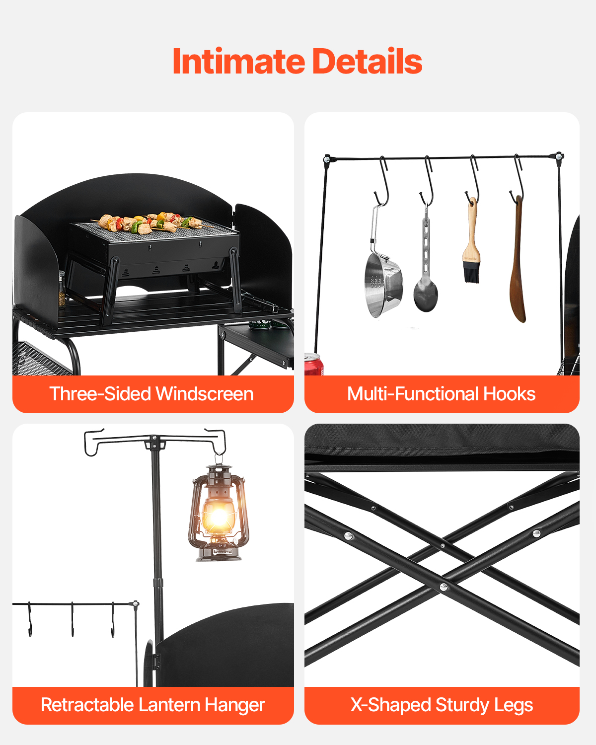 Folding Camping Table Outdoor  – обзор и цена Camping Cooking Table With Storage