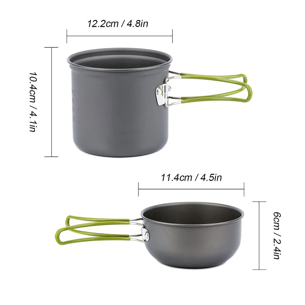 Camping Cookware Mess Kit Ultr – обзор и цена Camping Cooking Full Set