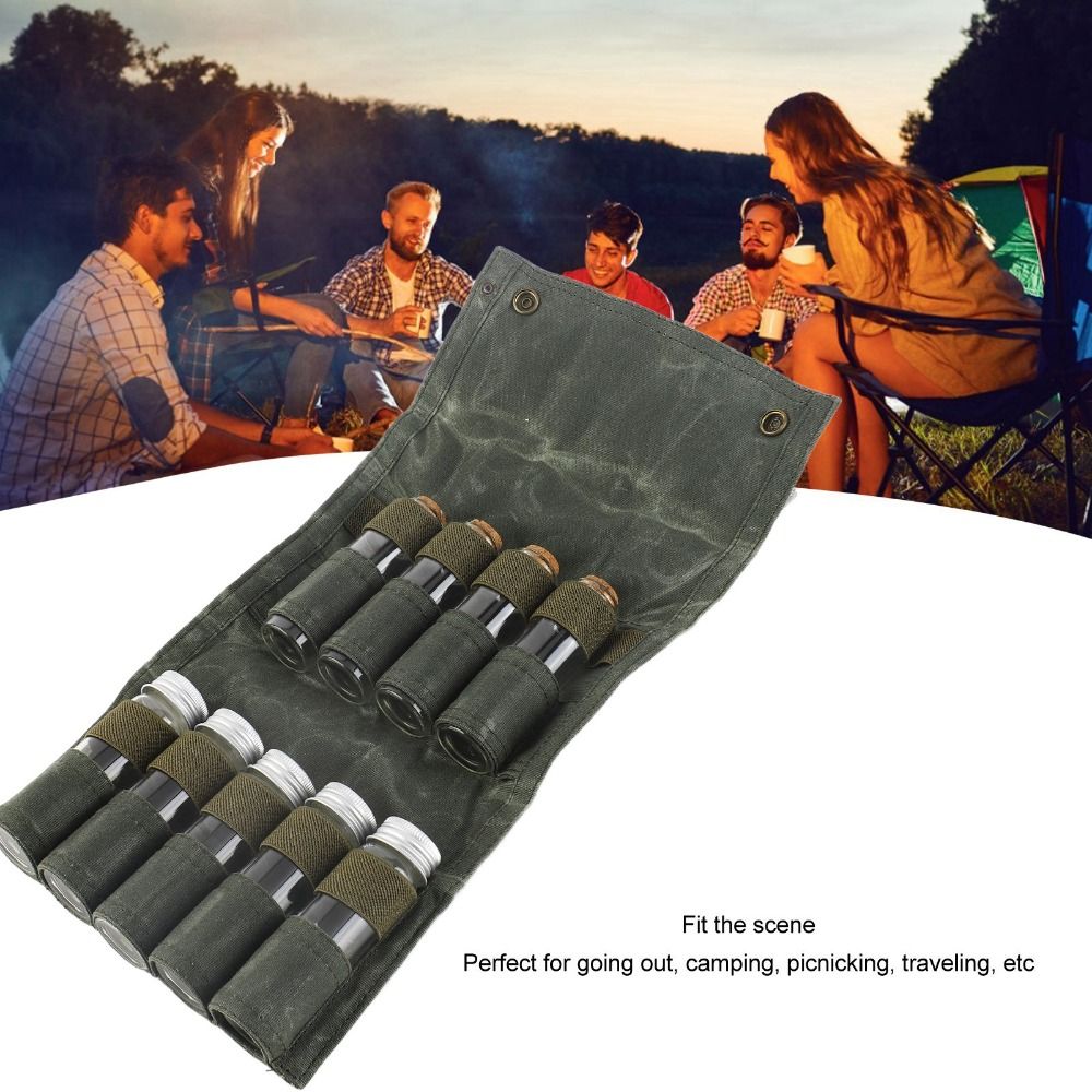 9 Pcs Durable Canvas Portable  – обзор и цена Camping Cooking Youtube