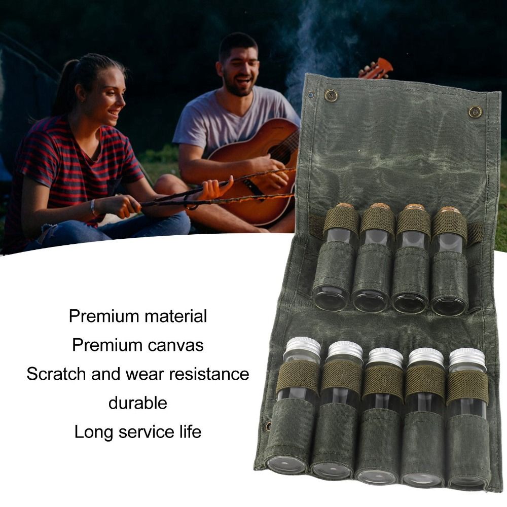 9 Pcs Durable Canvas Portable  – обзор и цена Camping Cooking Youtube