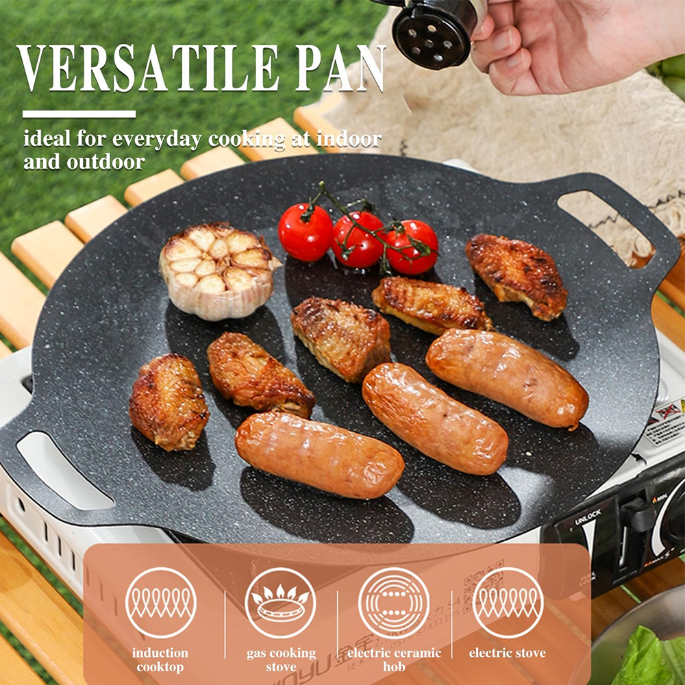 Korean BBQ Grill Pan Non-stick – обзор и цена Camping Cooking Cupboard