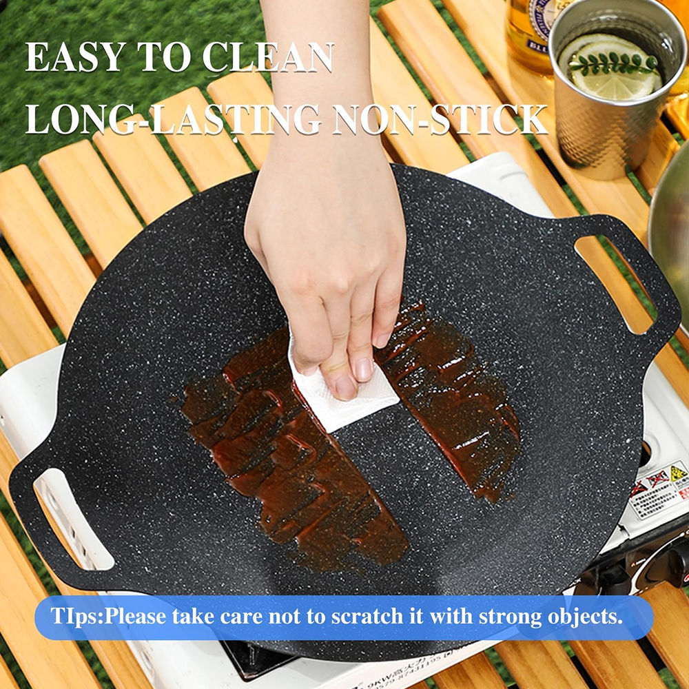 Korean BBQ Grill Pan Non-stick – обзор и цена Camping Cooking Cupboard