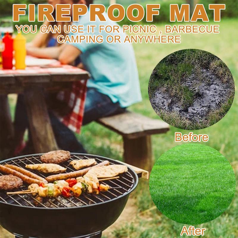 Under Grill Mat Fireplace Fire – обзор и цена Camping Cooking Mat