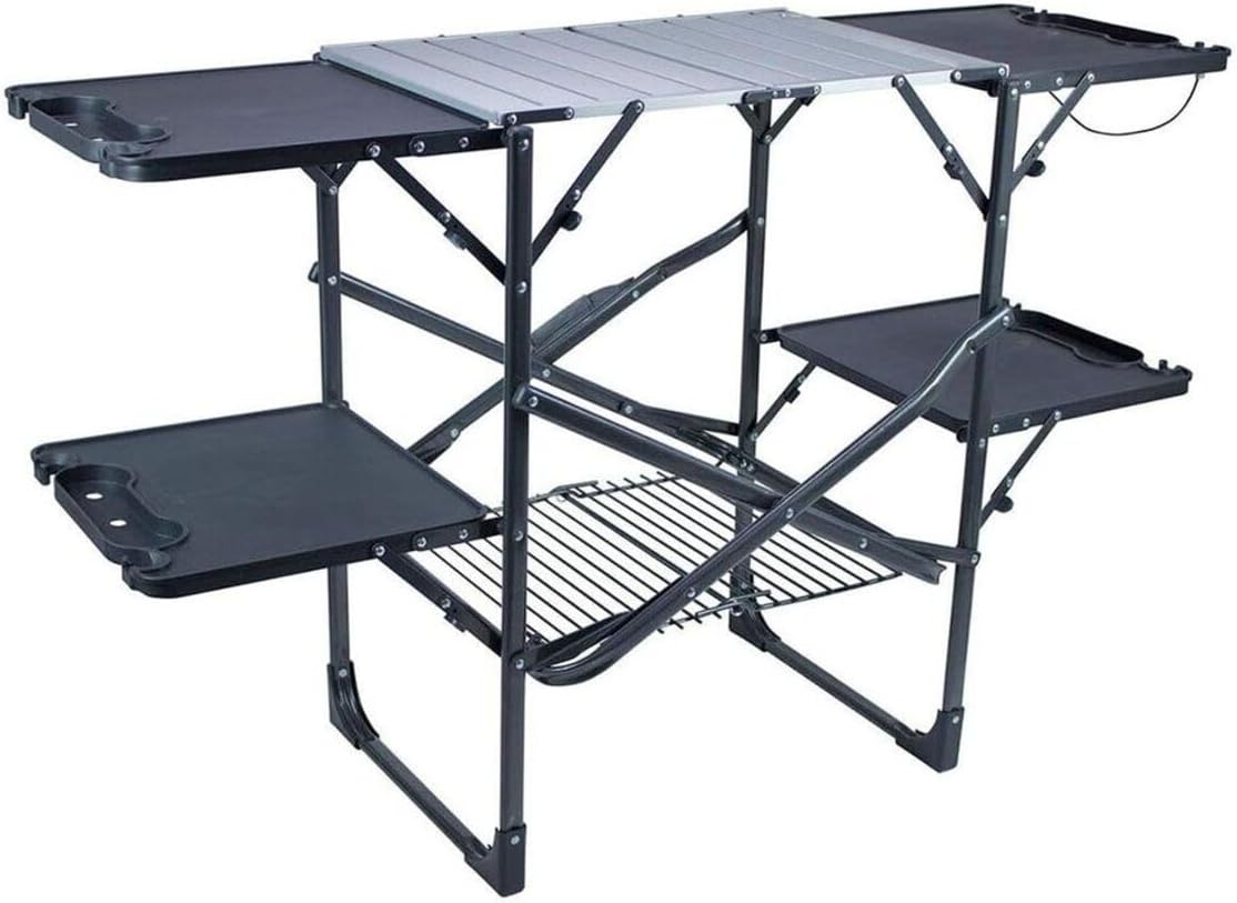 Slim-Fold Cook Station Portabl – обзор и цена Camping Cooking Table With Storage