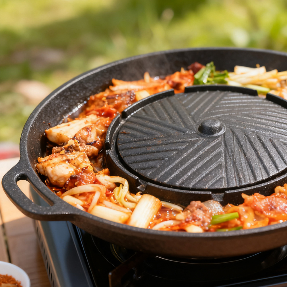 KOSUN Korean BBQ Grill Pan 2 i – обзор и цена Camping Cooking Disc