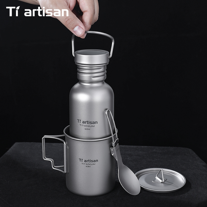 Tiartisan Titanium Cookware 3- – обзор и цена Camping Cooking Set With Bag
