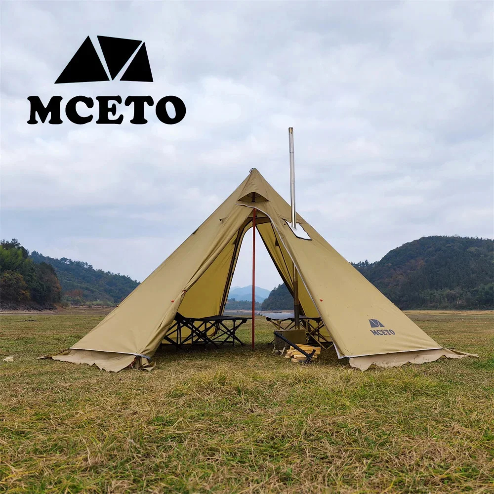 Pyramid Tent Set Outdoor Winte – обзор и цена Campfire Cooking In Another World