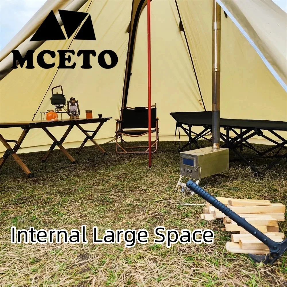 Pyramid Tent Set Outdoor Winte – обзор и цена Campfire Cooking In Another World
