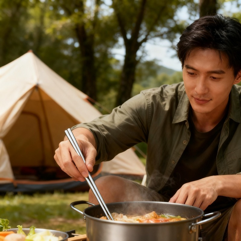 Durable Portable Titanium Chop – обзор и цена Camping No Cooking Meals