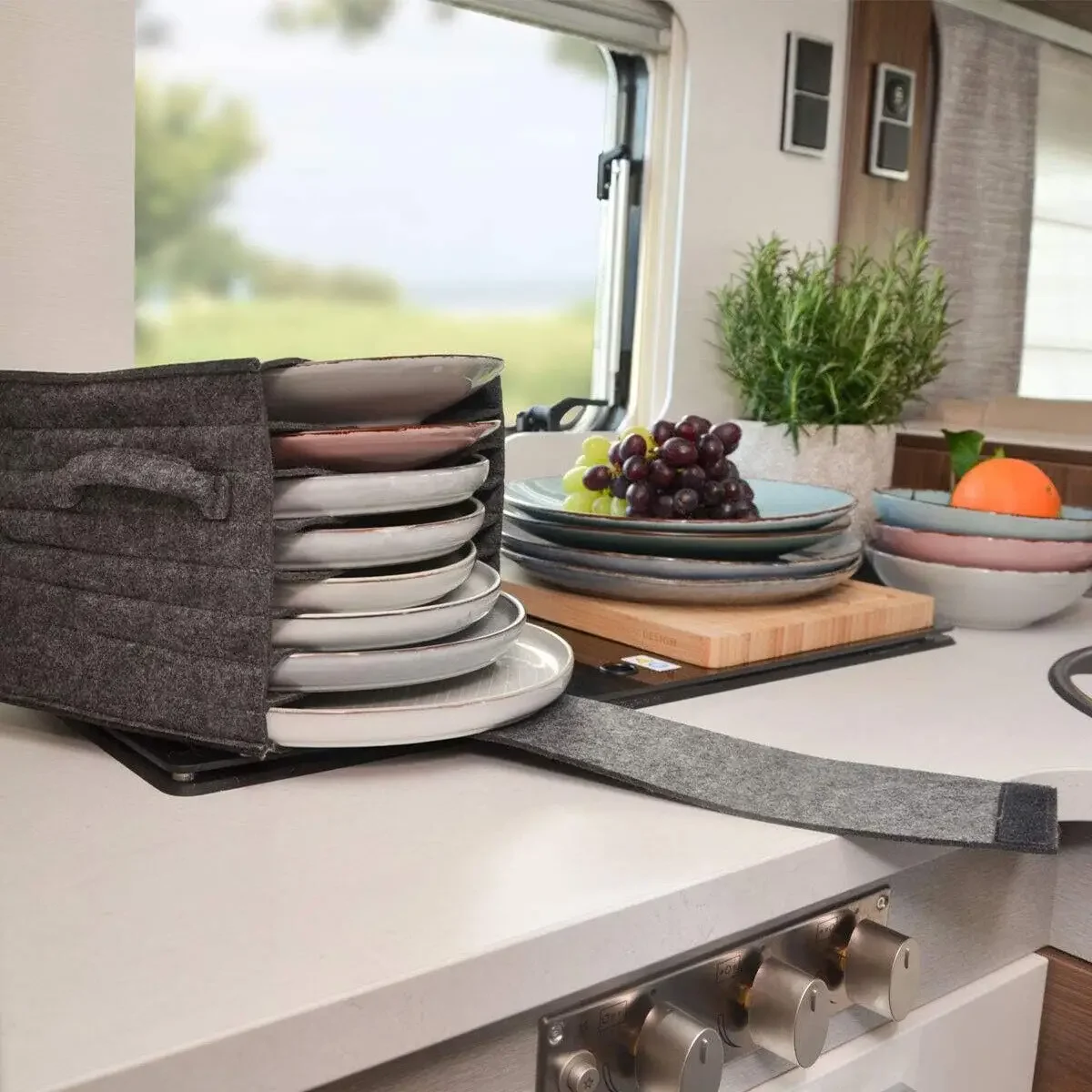 Felt Plate Dish Cup Storage Ba – обзор и цена Camping Cooking Meals