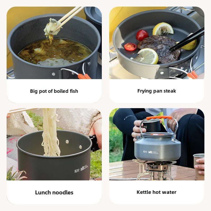 High Quality Outdoor Tableware – обзор и цена Quality Camping Cooking Set