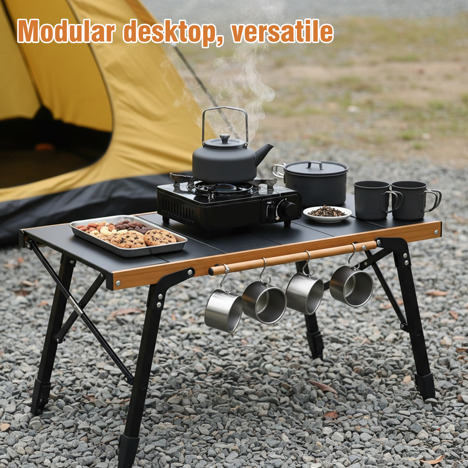 Portable Camping Table with St – обзор и цена Camping Cooking Table With Storage