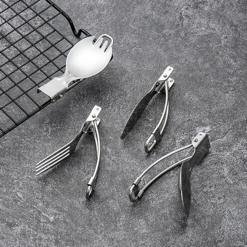 Stainless Steel Metal Foldable – обзор и цена Camp Spork Set