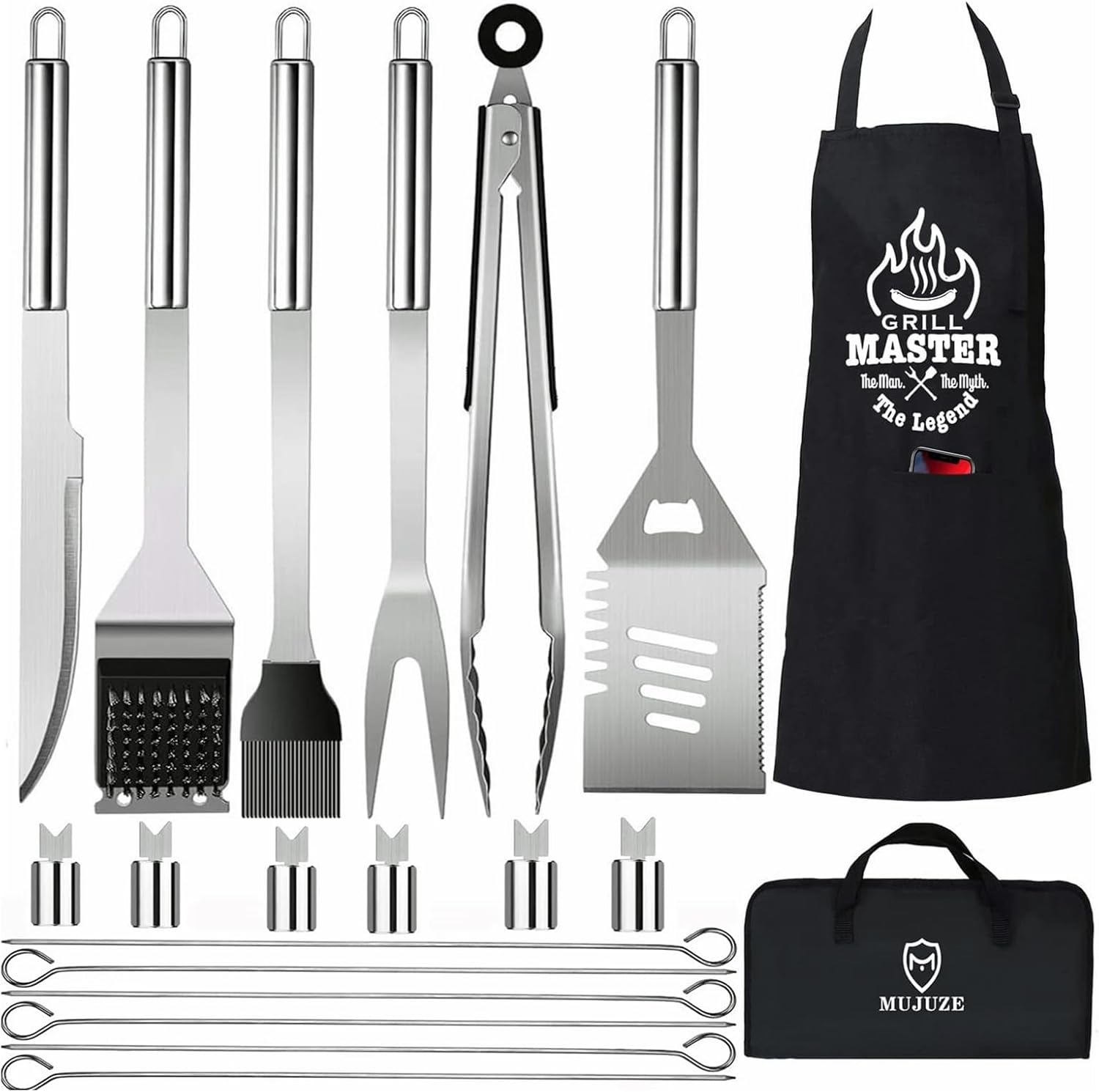 Grill Set with Apron for Men,  – обзор и цена Camping Cooking Grill