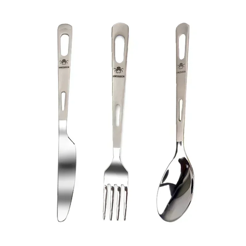 HWZBBEN Titanium Fork Spoon Kn – обзор и цена Camping Cooking Full Set