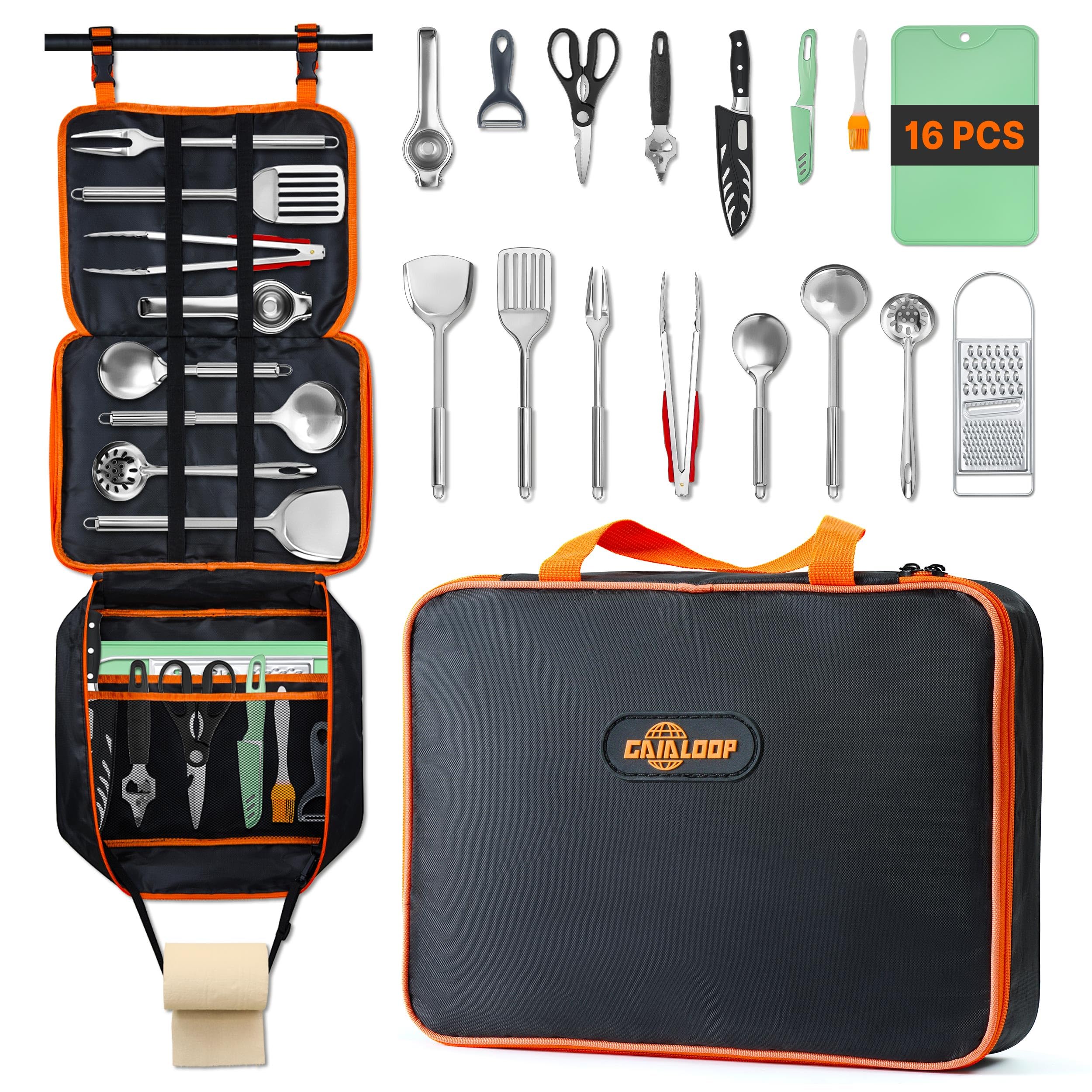 Camping Cooking Utensils Set C – обзор и цена Camping Cooking Set With Bag