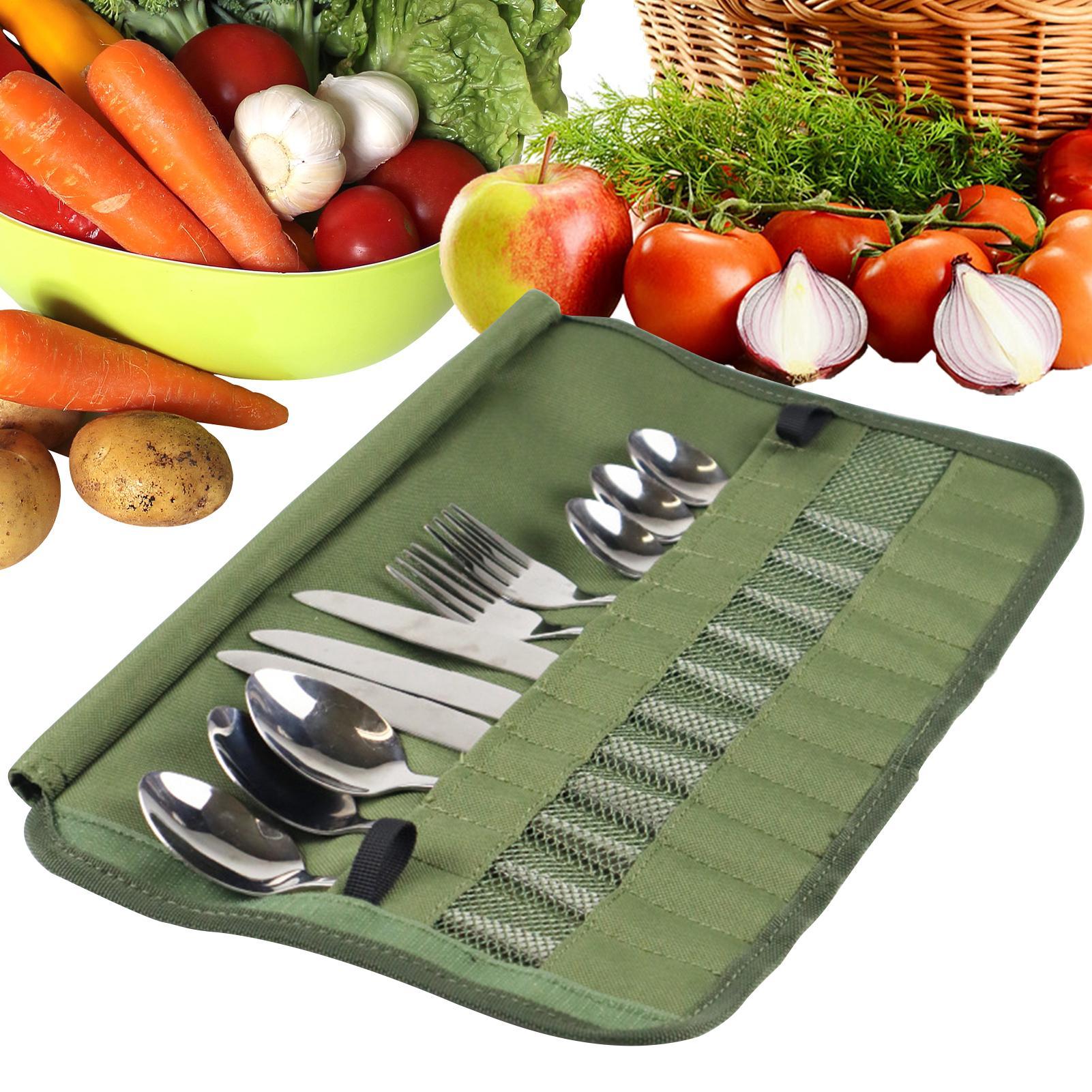 Multifunction Cutlery Pouch Po – обзор и цена Camping Cooking Utensil Roll