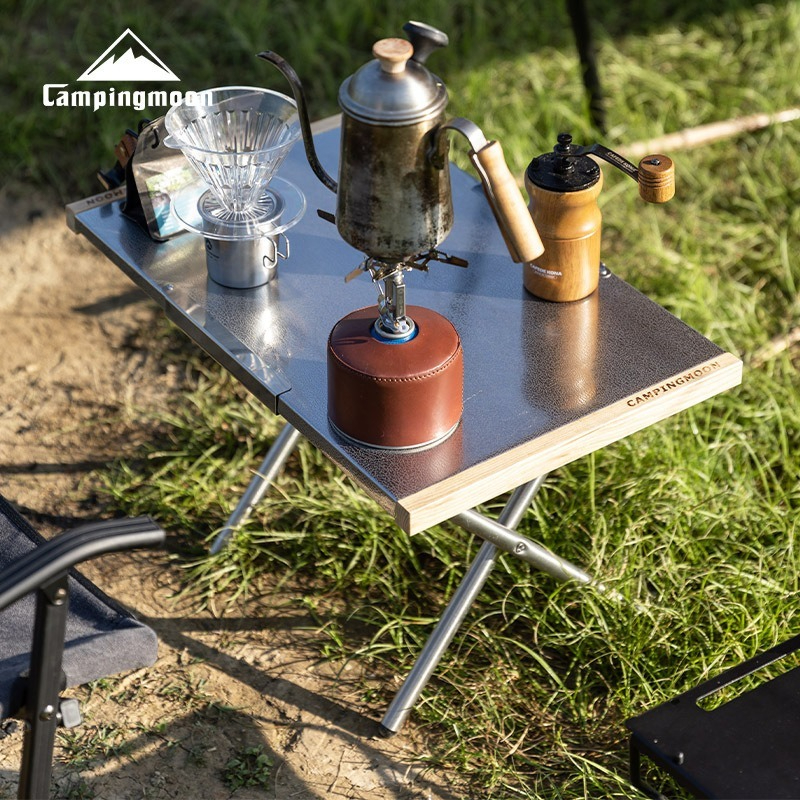 Portable large steel table, ou – обзор и цена Camping Cooking Table With Storage