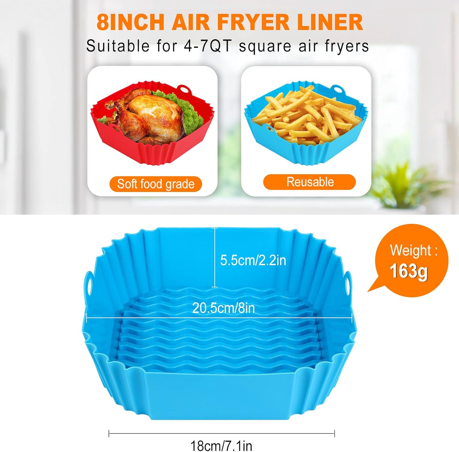 Square Silicone Air Fryer Mats – обзор и цена Camping Cooking Mat