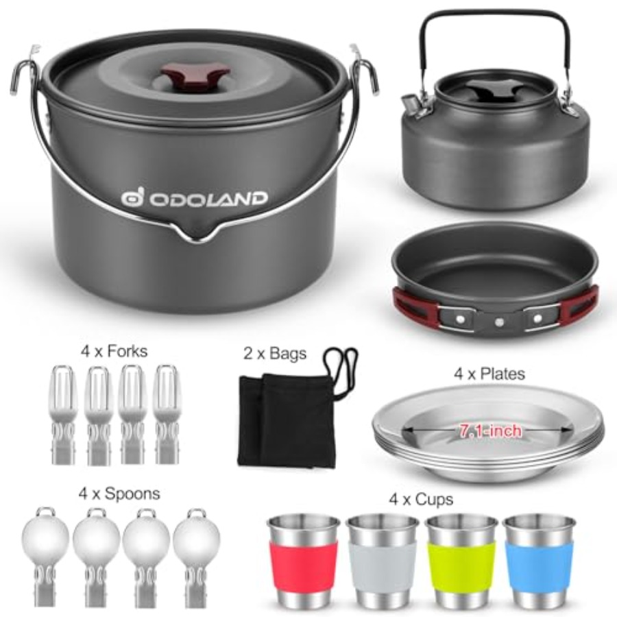22pcs Camping Cookware Mess Ki – обзор и цена Camping Cooking Cup