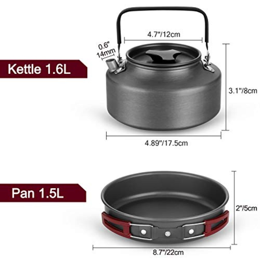 22pcs Camping Cookware Mess Ki – обзор и цена Camping Cooking Cup
