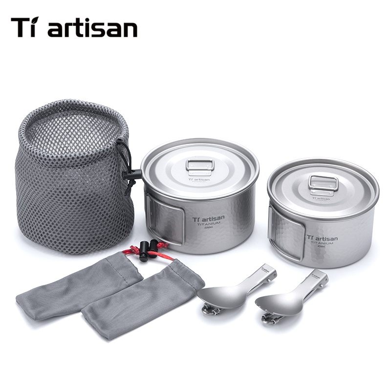 Tiartisan Titanium 4Pcs Cookwa – обзор и цена Camping No Cooking Meals