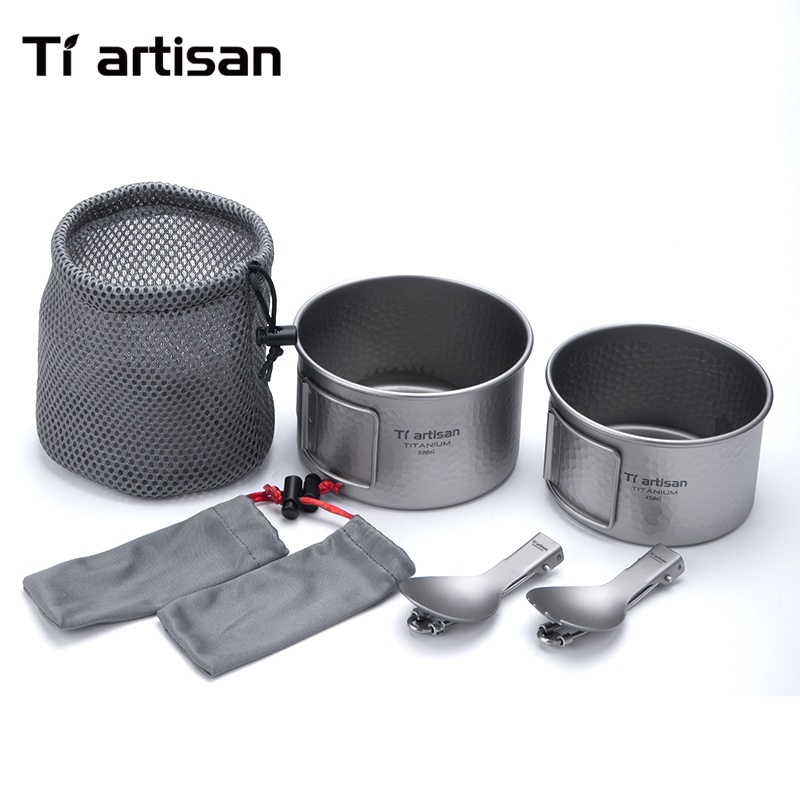 Tiartisan Titanium 4Pcs Cookwa – обзор и цена Camping No Cooking Meals