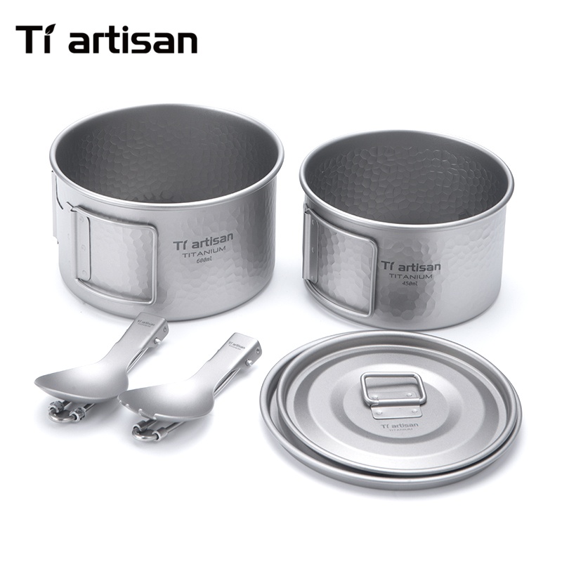 Tiartisan Titanium 4Pcs Cookwa – обзор и цена Camping No Cooking Meals