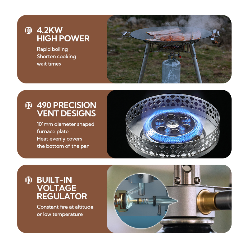 Campingmoon OD-4 Aluminum Allo – обзор и цена Camping Cooking Open Fire