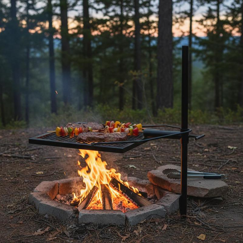 Rotating Cooking Grate 24 Inch – обзор и цена Camping Cooking Open Fire