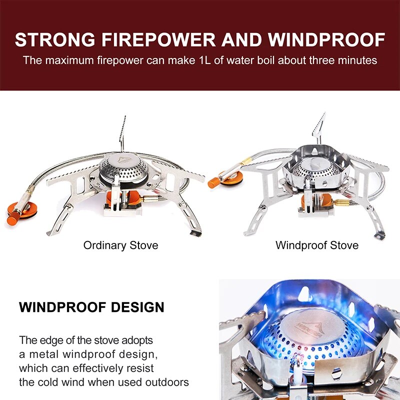 Widesea Camping Burner 3200W W – обзор и цена Camping Cooking Butane
