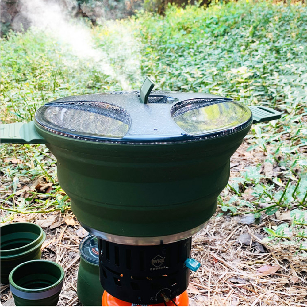 2.5L Silicone Folding Kettle C – обзор и цена Camping Cooking Cup