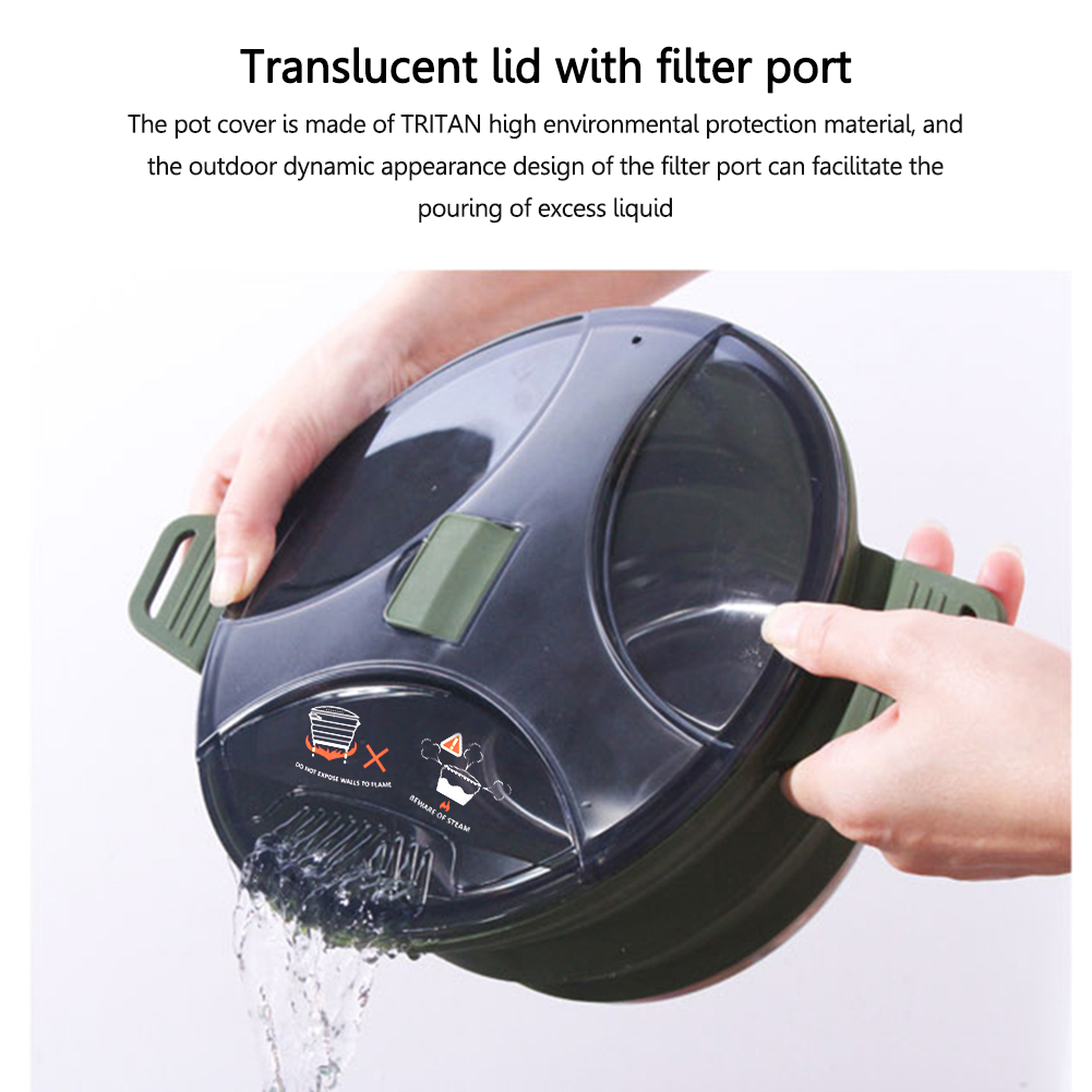 2.5L Silicone Folding Kettle C – обзор и цена Camping Cooking Cup