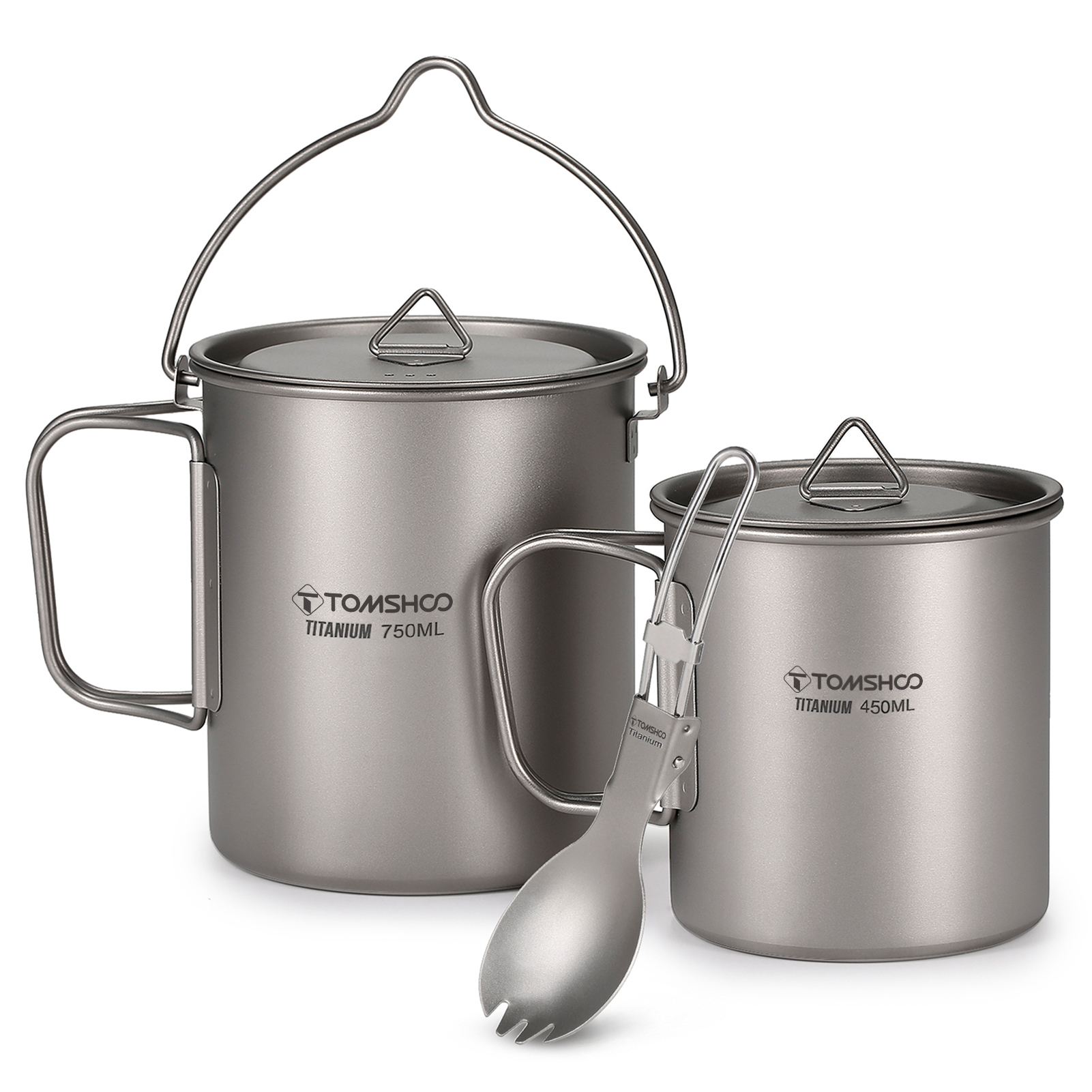 Tomshoo 3 PCS Titanium Cookwar – обзор и цена Camp Spork Set