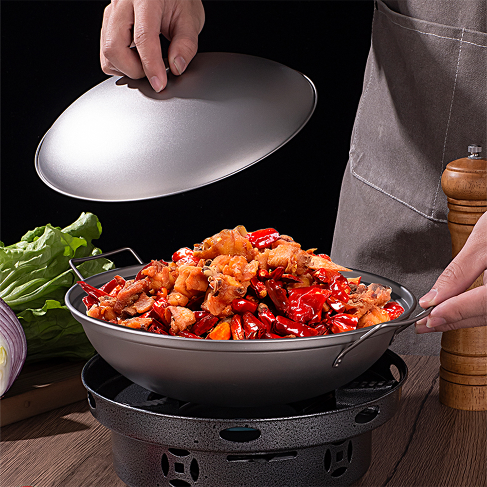1.8L Titanium Wok Pan with Lid – обзор и цена Camping Cooking Cupboard