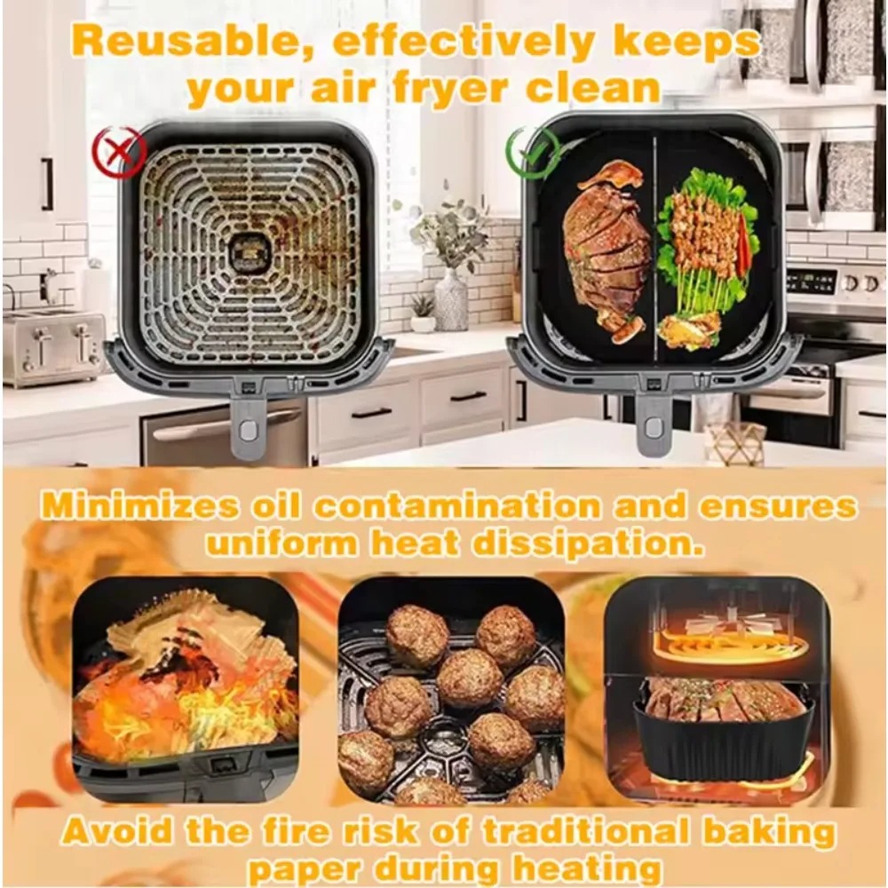 Silicone Air Fryer Mold Oil Fi – обзор и цена Camping Cooking Mat