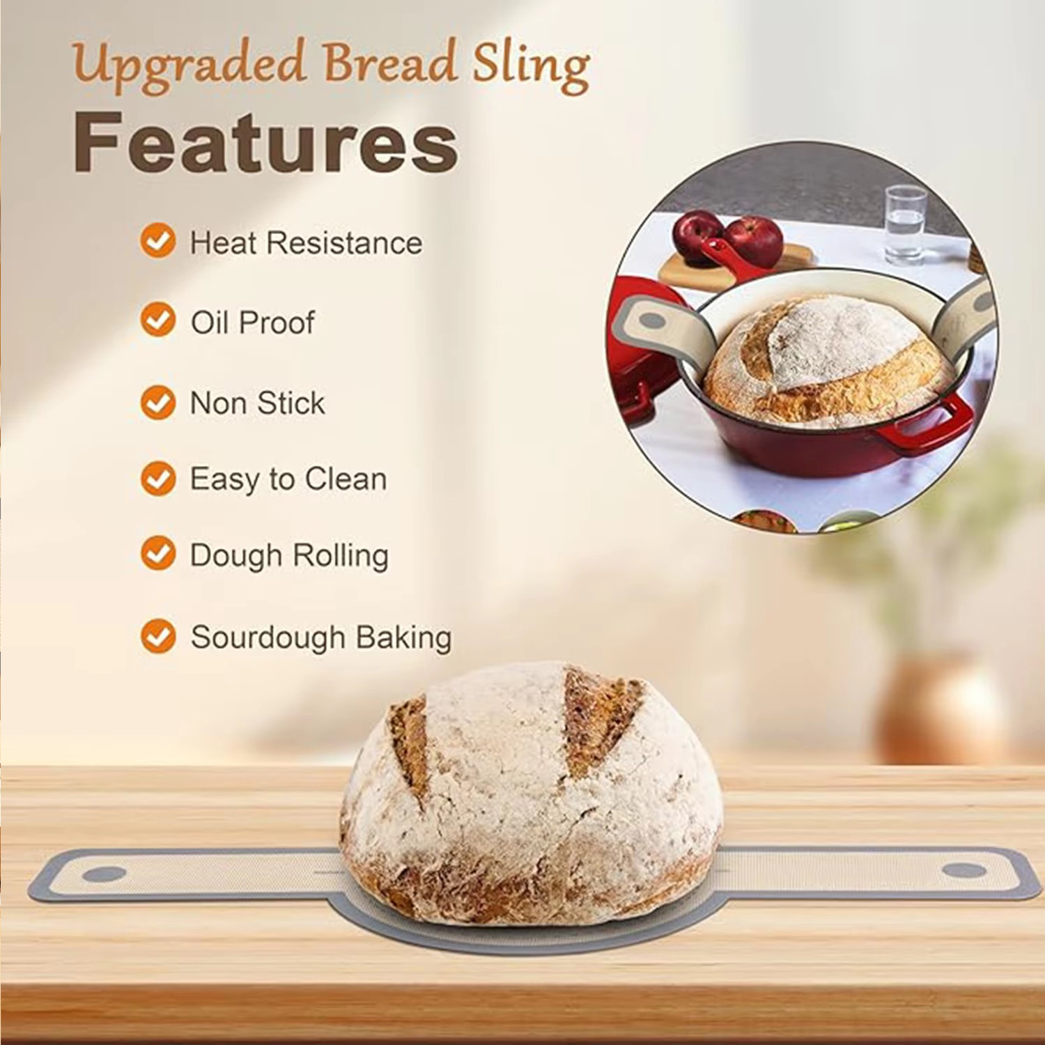 Silicone Bread Sling for Dutch – обзор и цена Camping Cooking Mat